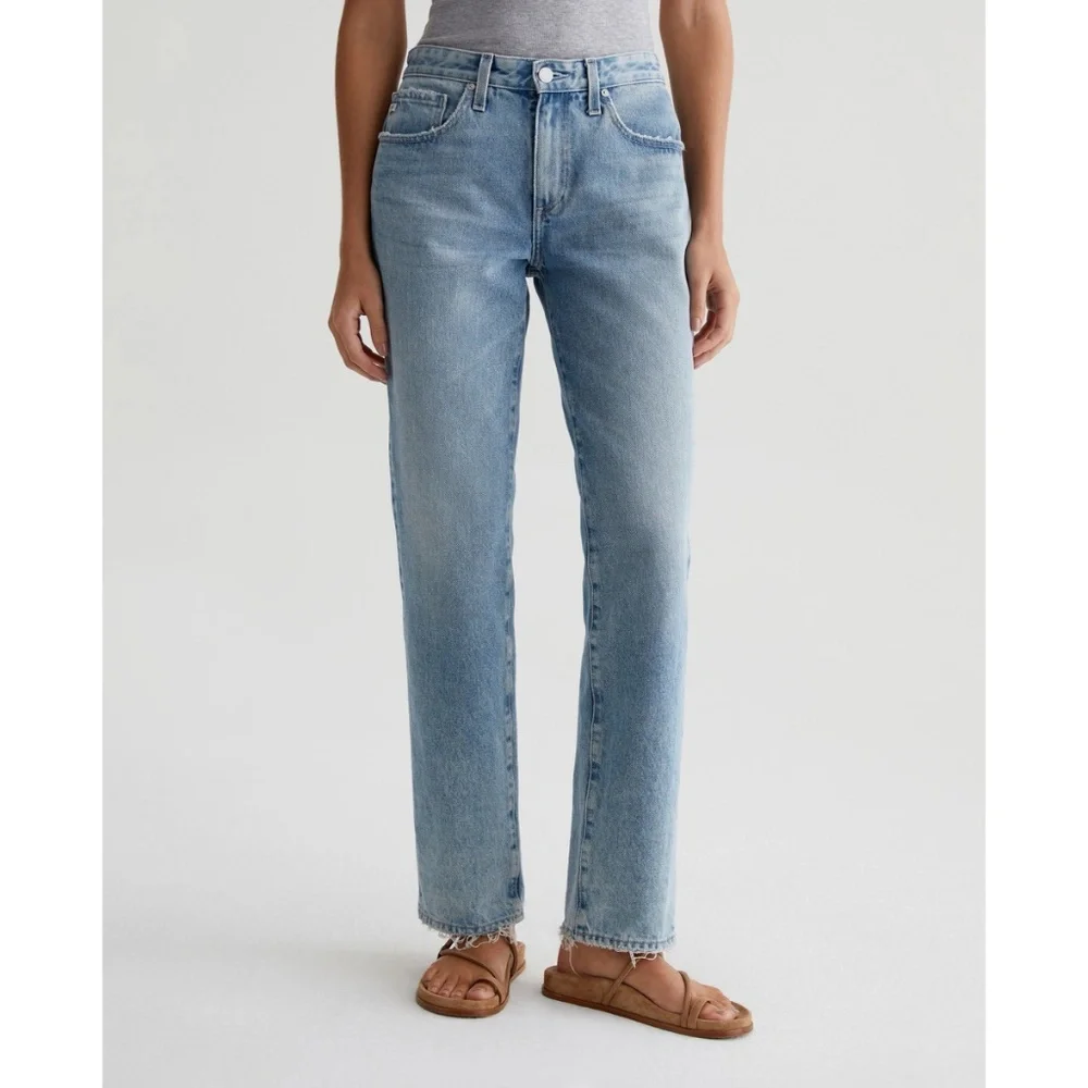 ✨NWT✨ AG Adriano Goldschmied Remy Low Rise Boxy Straight Jeans in Idyllic Sz 29 - Picture 8 of 11